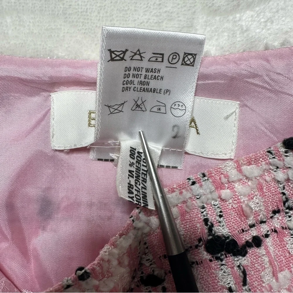 Escada tweed plaid